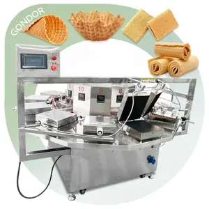 Máquina Industrial comercial para hacer conos de helado, máquina para hacer gofres, rollos de huevo, oblea, Stroopwafel