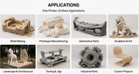 Imprimante 3D industrielle à extrusion de granulés pour la fabrication de sculptures à grande échelle, de prototypes de pare-chocs automobiles et de moules de fonderie