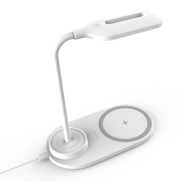 Оптовая продажа, 2 в 1, быстрая зарядка, 10 Вт, настольное устройство для быстрой зарядки телефона, беспроводное зарядное устройство, светодиодная лампа
