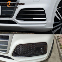 Grille de brouillard de style nid d'abeille Q5/SQ5 RSQ5 adaptée à Q5 (2018-2020) OEM Noir brillant Grille de phare antibrouillard avant adaptée à Q5/SQ5 Facelift RS Grill