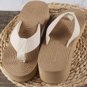 Nuove estive moda donna <span class=keywords><strong>ciabatte</strong></span> <span class=keywords><strong>infradito</strong></span> in <span class=keywords><strong>paglia</strong></span> Cool altezza aumento <span class=keywords><strong>infradito</strong></span> <span class=keywords><strong>infradito</strong></span> pista scarpe da spiaggia da donna - Product Image 4