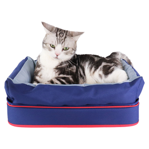 Blue Detachable 2 in 1 <b>Pet</b> <b>Carrier</b> Car Seat, Removable Travel Bag Converts to Home Bed, Breathable Durable with Car Plug for Cat - Product Image 4