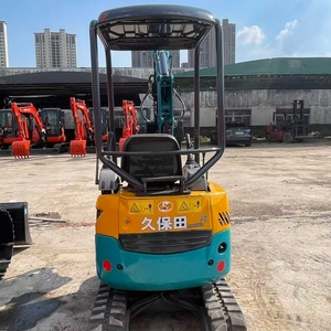 Japanese original low working hour high-quality second-hand Kubota U17 tailless 1.7 ton <b>miniature</b> tracked excavator for sale - Product Image 4