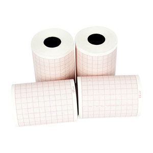 Ecg/Ekg Papierrollen Voor Ecg Machine 80a Ecg Kaartpapier 50Mm X 20M 3 Kanaals Record Raster Calqueerpapier - Product Image 1