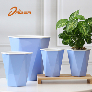 Cina fornisce a buon mercato rotondo PP materiale di <span class=keywords><strong>plastica</strong></span> blu vaso di fiori per piante <span class=keywords><strong>da</strong></span> <span class=keywords><strong>giardino</strong></span> <span class=keywords><strong>vasche</strong></span> e vasi - Product Image 3