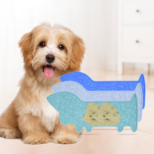 Tapis à lécher en silicone à ventouse pour animaux de compagnie, mangeoire lente pour chien, tapis anti-anxiété pour chat et chien - Product Image 5