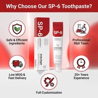 Fabricants de dentifrice Bell en Chine, vente en gros, personnalisation de dentifrice blanchissant probiotique SP-4/SP-6/SP-8/SP-10/SP-12