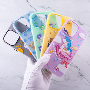 2023 New Arrivals Sáng Tạo Dễ Thương Vui Phim Hoạt Hình Phim Hoạt Hình 3D Điện Thoại Trường Hợp Đối Với <span class=keywords><strong>iPhone</strong></span> 15 14 13 12 Pro Max Mờ Matte TPU PC Trường Hợp - Product Image 1