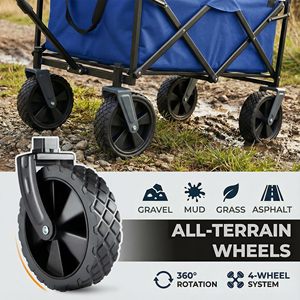 CZFIT <b>Top</b> SalesFolding Camping Cart Stainless Steel Hiking Outdoor Camping Travelling Folding Wagon Cart - Product Image 5