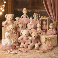 Juguetes de Peluche de Conejito de Ballet Ecológicos de Primera Calidad al por Mayor |   Regalos de Graduación para Escuelas de Danza con Logotipo Personalizado, MOQ Bajo, Directo de Fábrica