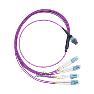 Cavo di cablaggio da MPO a LC da 8core MPO a 4 LC UPC Duplex 8 fiber multimodali (OM4) - Product Image 5