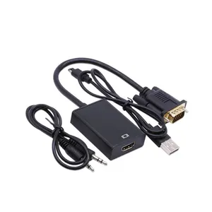 FARSINCE Bộ Chuyển Đổi Chất Lượng Cao Từ Cáp Vga Sang Hdmi Adaptador Bộ Chuyển Đổi Hdmi A Vga Bộ Chuyển Đổi Có Âm Thanh