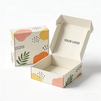 Boîtes d'expédition colorées, complément de l'emballage de cosmétiques, petit carton rose de luxe, emballage pour t-shirts, emballage avec logo