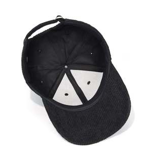 High Quality Customized Corduroy Dad Hat Fashionable Structured Baseball Cap with <b>Vintage</b> Styled Curved Brim Sport Gorras - Product Image 5