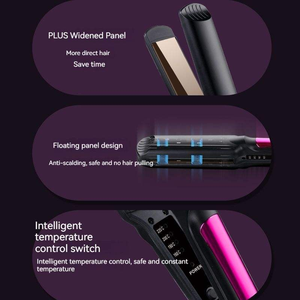 Fer à lisser professionnel en titane fer plat Salon électrique <span class=keywords><strong>Plancha</strong></span> De Cabello hôtels personnalisés garantie 1 an Offre Spéciale - Product Image 6