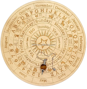 Bàn thờ wiccan gỗ mảng bám Thiền bảng tin bói toán phù thủy âm lịch Bướm Đêm Sao Quà Tặng Bảng con lắc gỗ - Product Image 3