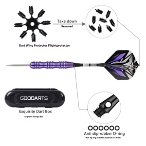 ชุดลูกดอกโลหะ3ด้ามอลูมิเนียมชุดลูกดอกปลายโลหะแบบมืออาชีพ - Product Image 4