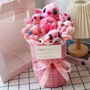 Bouquet de fleurs artificielles en peluche, jouet en peluche, poupée en tissu de dessin animé, 31 cm-50 cm, cadeau d'anniversaire, de remise de diplôme, de la Saint-Valentin 2025 - Product Image 2