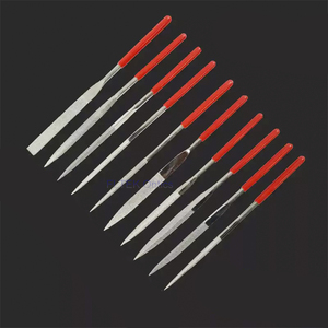 Juego de 10 limas de aguja Shanghai Fltek TF018 con grano 150 y 180 mm para plantillas de lentes ópticas y joyería TF018 - Product Image 5