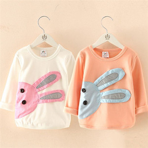 เสื้อผ้าเด็กขายส่งสำหรับร้านบูติกในบังคลาเทศ เสื้อยืดแขนยาวแบบเรียบจากซัพพลายเออร์จีน - Product Image 3
