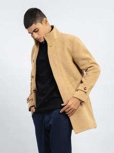 Abbigliamento invernale personalizzato alta qualità in tessuto misto lana fodera calda all'interno di bottoni personalizzati giacca lunga da uomo cappotto lungo per gli uomini - Product Image 3