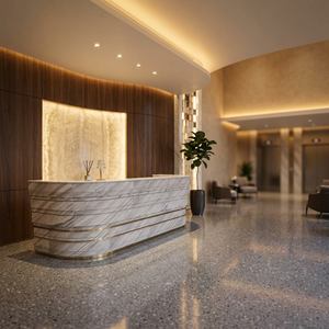 Revestimiento de Pared de Laminado de Alta Presión con Acabado de Mármol Natural Pulido, Ecológico, Diseño Moderno para Hoteles, Baños y Villas - Product Image 6