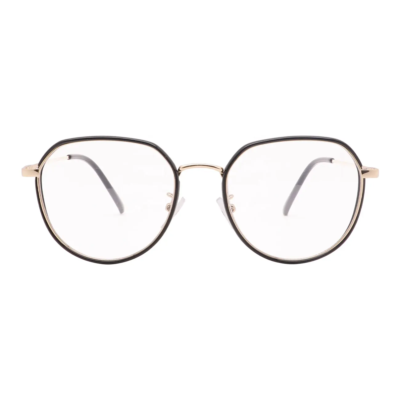 Vintage yuvarlak TR90 ODM OEM klasik AC optik Metal şeffaf gözlük çerçeve erkek kadın gözlük UV400 gözlük çerçeveleri