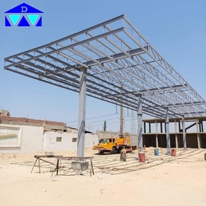 Structure de toit de station-service en acier sur mesure, résistante, pour abri de pré-terrain - Product Image 4