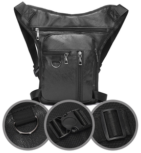 Sac <span class=keywords><strong>de</strong></span> <span class=keywords><strong>jambe</strong></span> en <span class=keywords><strong>cuir</strong></span> PU en gros pour hommes et femmes, sac banane <span class=keywords><strong>de</strong></span> <span class=keywords><strong>moto</strong></span>, <span class=keywords><strong>sacoche</strong></span> à outils personnalisée en <span class=keywords><strong>cuir</strong></span> végétalien pour la randonnée - Product Image 3