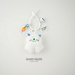 Nouveau style 2026 : Adorables porte-clés monstres en peluche, pendentifs pour sacs d'école, petites décorations suspendues, porte-clés - Product Image 2