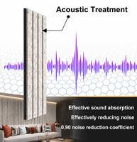 Panneaux muraux acoustiques 3D en MDF écologiques et imperméables, design noyer naturel, pour usage domestique, commercial, appartement, école, intérieur