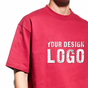 T-shirt décontracté d'été pour homme, couleur unie, manches courtes, ample, respirant, en coton personnalisé, épaules tombantes, coupe oversize - Product Image 5