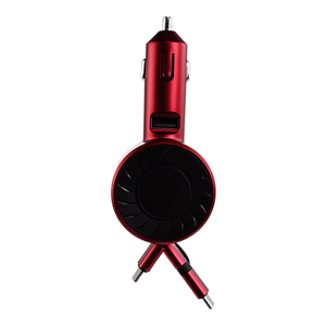 ที่ชาร์จแบบเร็วสามารถพับเก็บได้ USB 30W สำหรับชาร์จโทรศัพท์มือถือที่ชาร์จในรถอเนกประสงค์แบบ3-in-1 - Product Image 2