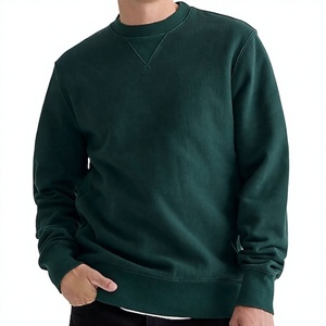 Sweat-shirt d'hiver pour homme de haute qualité 100% coton, style vintage, à manches longues, tissu tricoté écologique 380g BD - Product Image 2