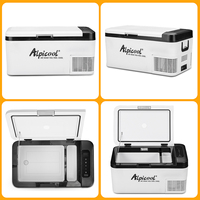 Alpicool K18 Portable 12V/24V AC DC Compresseur Congélateur Double Usage Glacière Réfrigérateur Camping Voiture pour Maison Voiture