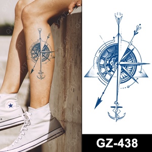 Tatouages temporaires semi-permanents pour femmes et hommes, motifs floraux sexy, imperméables, sûrs pour le corps, effet frais pendant 2 semaines, faux tatouages Jagua - Product Image 2