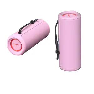 Wisegest altoparlante Bluetooth portatile rosa IPX7 altoparlante impermeabile Subwoofer 30W con microfono per casa, esterno e viaggi