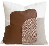 Housse de coussin moderne patchwork, taie d'oreiller de luxe pour canapé, housse de coussin décorative pour maison d'hôtes