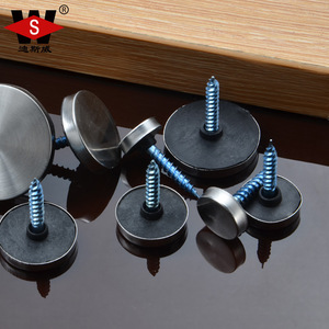 Tornillo de cabeza redonda de acero inoxidable para fijación de vidrio en soportes de letreros publicitarios - Product Image 4