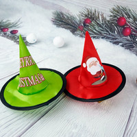 Chapeau de Noël pour animaux de compagnie, chapeau festif et amusant, accessoires décoratifs pour animaux de compagnie