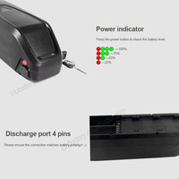Batterie de vélo REVOLVE CHOPPER 48V 17.5Ah OUXI V8 2.0 H9 Fatbike Ebike Hailong ENGWE M20 Hitway BK15 BK27 Pilot M20 EX SR Futoi
