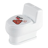 Mini jouet créatif à presser en plastique, farce amusante, pistolet à eau, blague de toilette, jeu de tir de caca, poisson d'avril