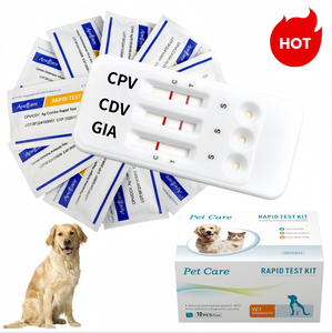Clinique vétérinaire cpv cdv cav civ <span class=keywords><strong>ag</strong></span> ccv crv cpyto toxo antirage giardia combo antigène rapide soins pour animaux de compagnie <span class=keywords><strong>kit</strong></span> de <span class=keywords><strong>test</strong></span> de chien pour canin - Product Image 1