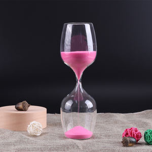 Reloj de arena magnético con base de madera de 1/5/15/30 minutos, reloj de arena con temporizador, reloj de arena negro decorativo creativo con estilo - Product Image 2