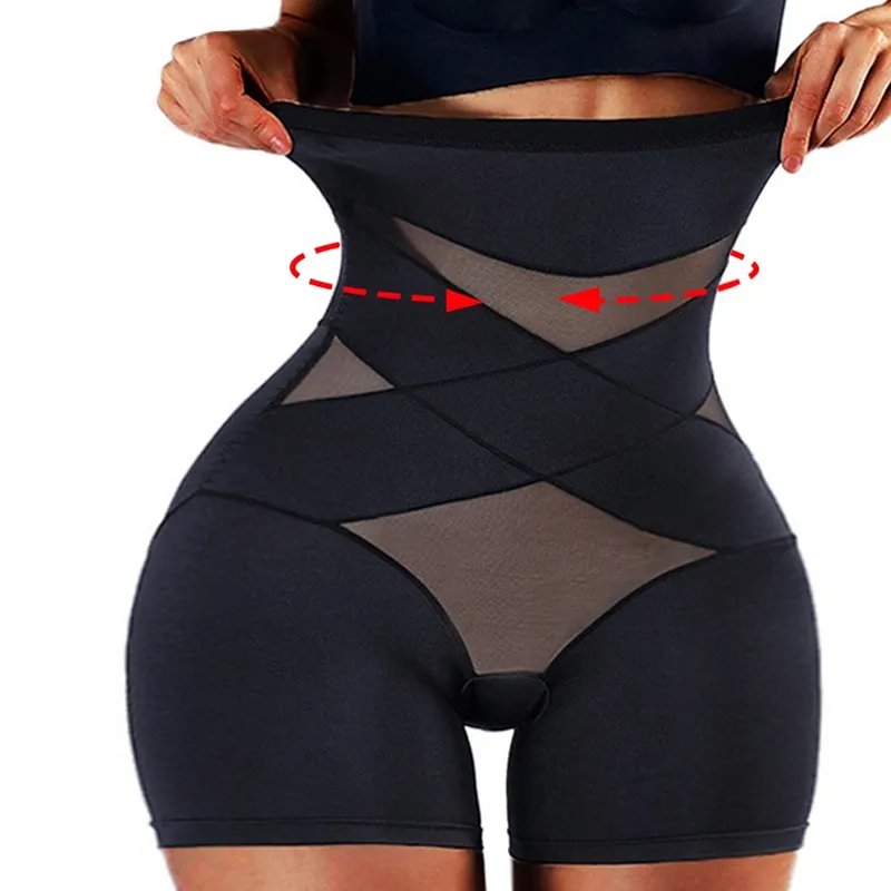 Women High Waist Trainer Body Shaper Panties Tummy Belly Control Body Slimming Compression Leggings Shaper