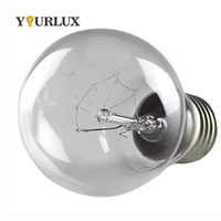 Ampoule vintage à incandescence A55 A60 A19 25W 40W 60W 75W 100W 110V 220V B22 E27 3000K blanc chaud, transparente ou givrée