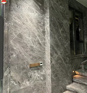 Pannello Murale Moderno <span class=keywords><strong>in</strong></span> <span class=keywords><strong>Marmo</strong></span> Grigio Lucidato Pradas, Impermeabile, per Bancone Bar, <span class=keywords><strong>Tavolo</strong></span> e Pavimento, per Design di Hotel e Ville - Product Image 4