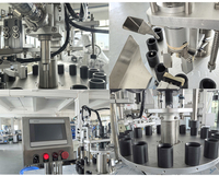 Machine de remplissage et de bouchage semi-automatique pour flacons de parfum liquides roll-on 2 en 1, petite machine de remplissage et de bouchage de bouteilles en verre