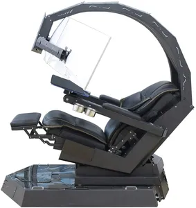 Atacado cadeira de jogos triple monitor-2022 novo Design Popular Fabricante Triplo Monitores Ergonomia Legal Do Cockpit Integrado Cadeira de Jogos a partir de China