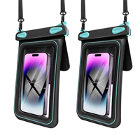 Sac bandoulière en PVC écologique, étui universel étanche pour téléphone, logo personnalisé, étui étanche pour téléphone de sport en plein air pour la natation